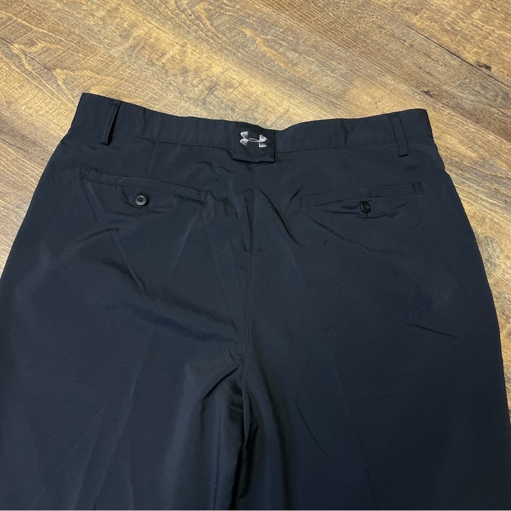 Under Armour Mens Golf Pants 36/32 Black Lightweight Performance Casual Stretch - Picture 7 of 9